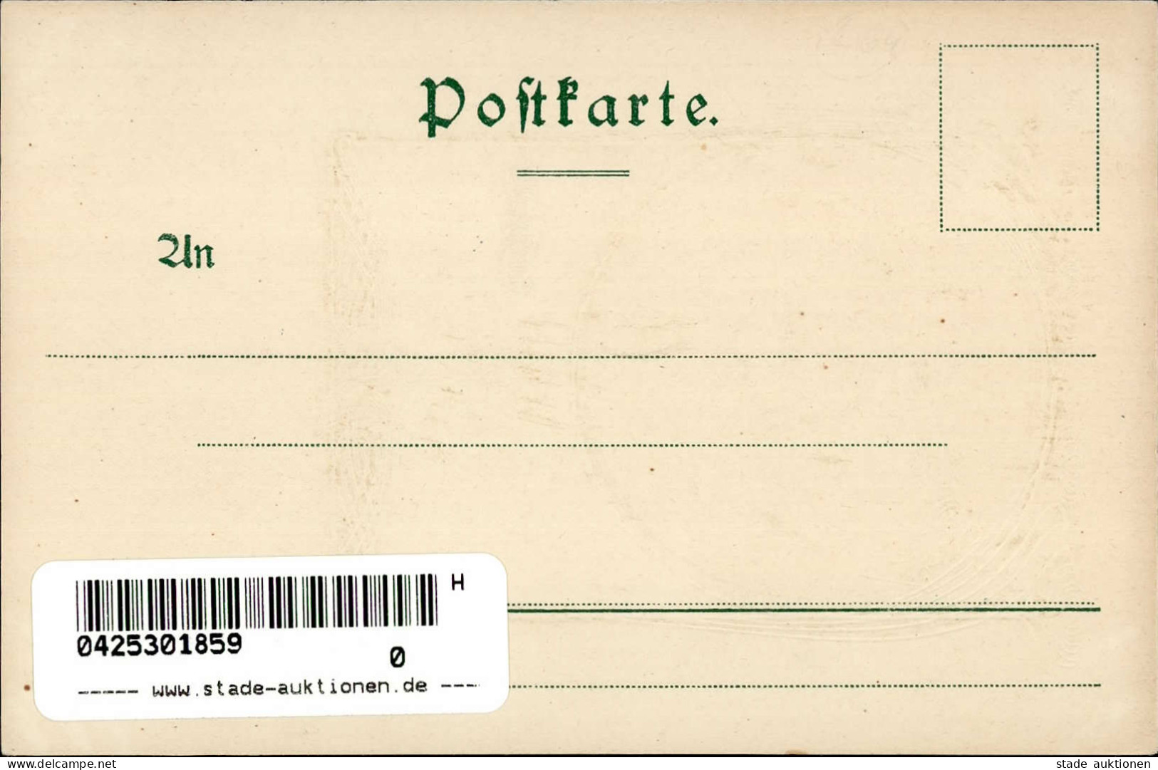 Jugendstil Gesang Prägekarte I-II Art Nouveau - Other & Unclassified