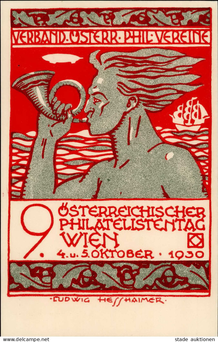 HESSHAIMER LUDWIG - 9. ÖST. PHILATELISTENTAG MÖDLING 1930  (10g-GSK) I - Other & Unclassified