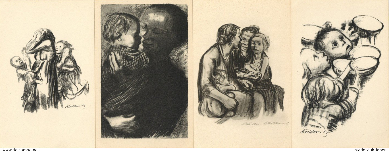 Kollwitz, Käthe 10 AK Radierungen Und Lithographien In Kupfertiefdruck, Verlag Der Becke Berlin I- - Other & Unclassified