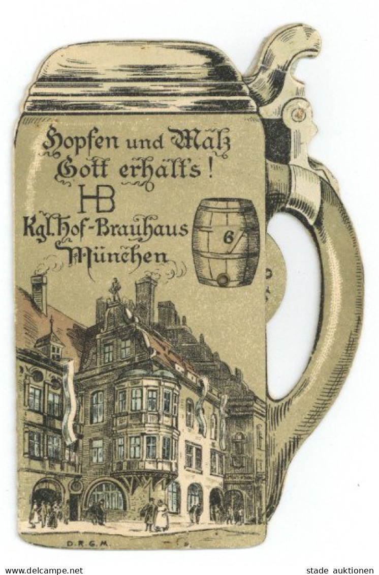 Mechanik-Karte München Bier  Kgl. Hofbräuhaus I-II Bière - Ohne Zuordnung