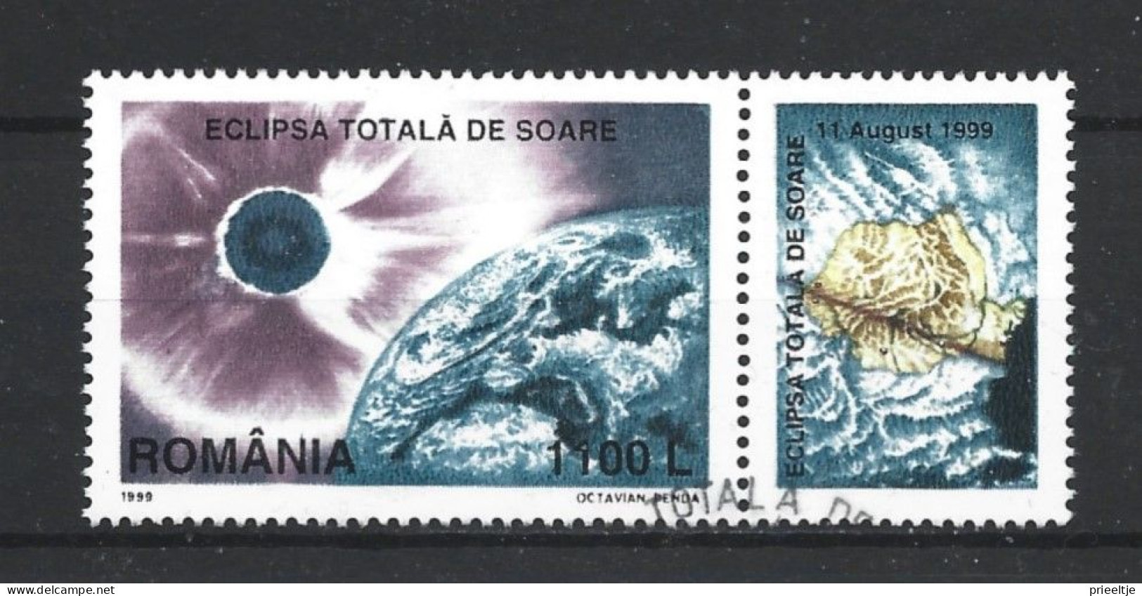 Romania 1999 Solar Eclipse Y.T. 4547 (0) - Gebruikt