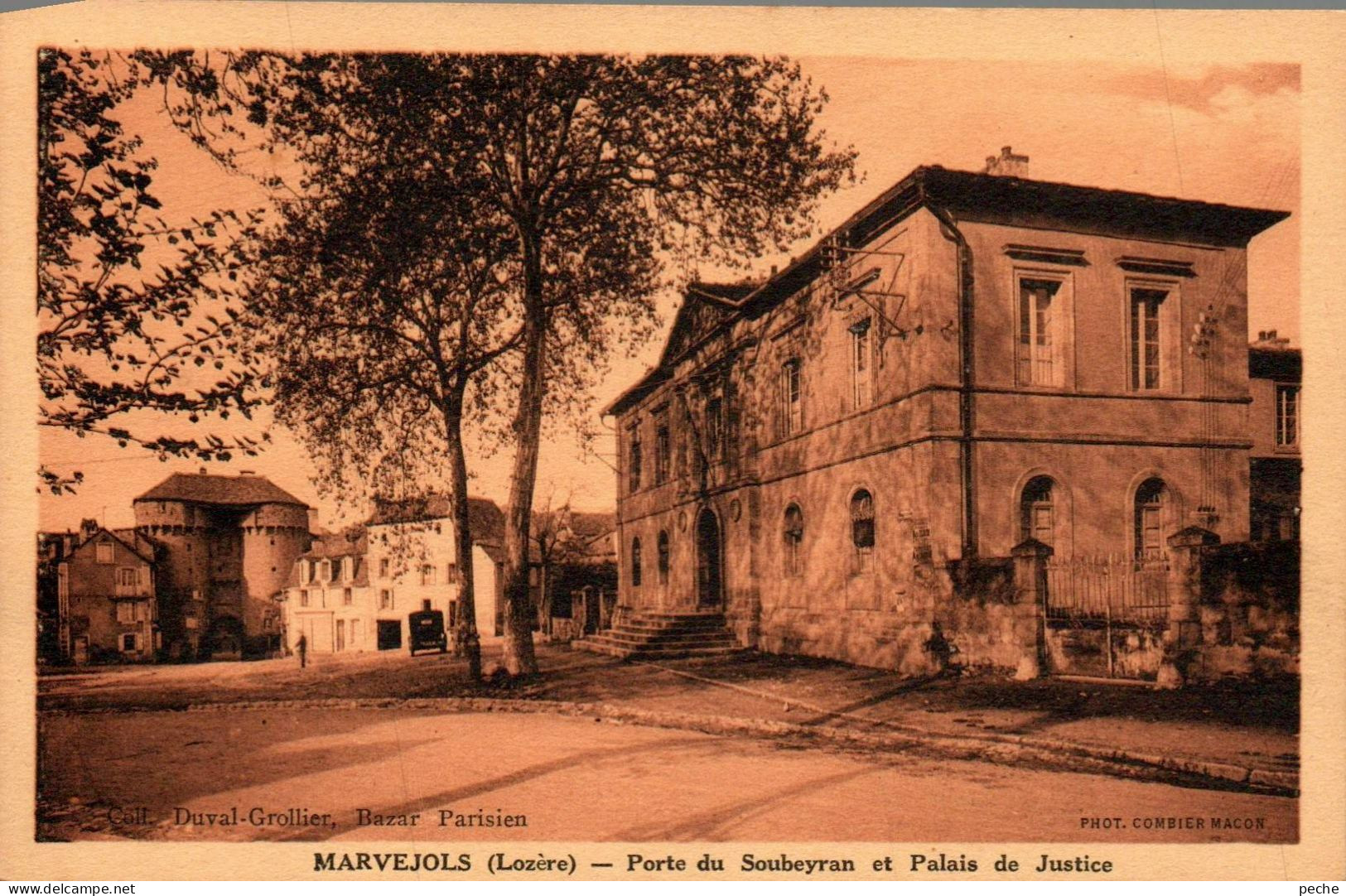 N°918 W -cpa Marvejols -porte Du Soubeyran Et Palais De Justice- - Marvejols