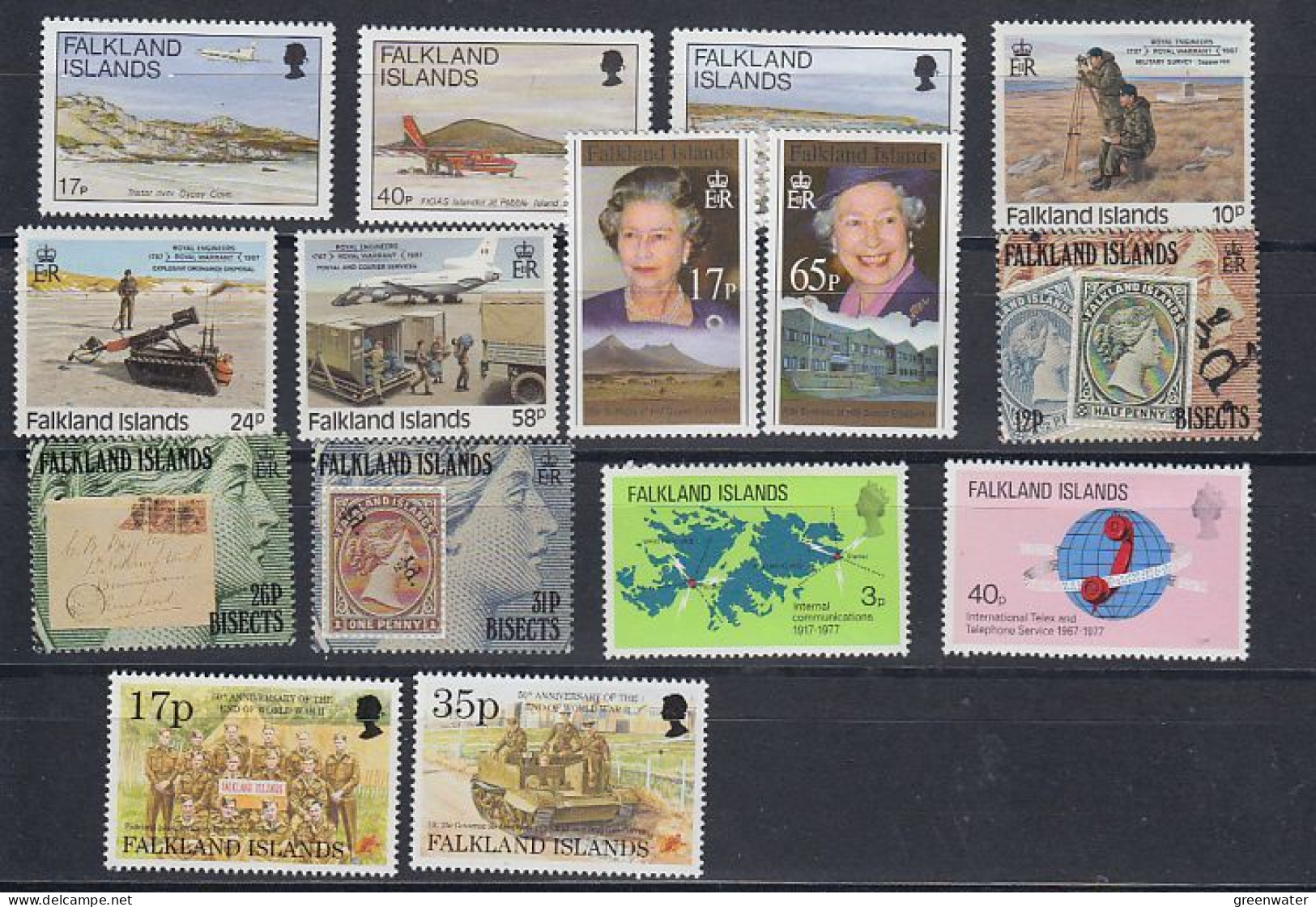 Falkland Islands 15v (see Scan) ** Mnh (59644) - Falklandinseln