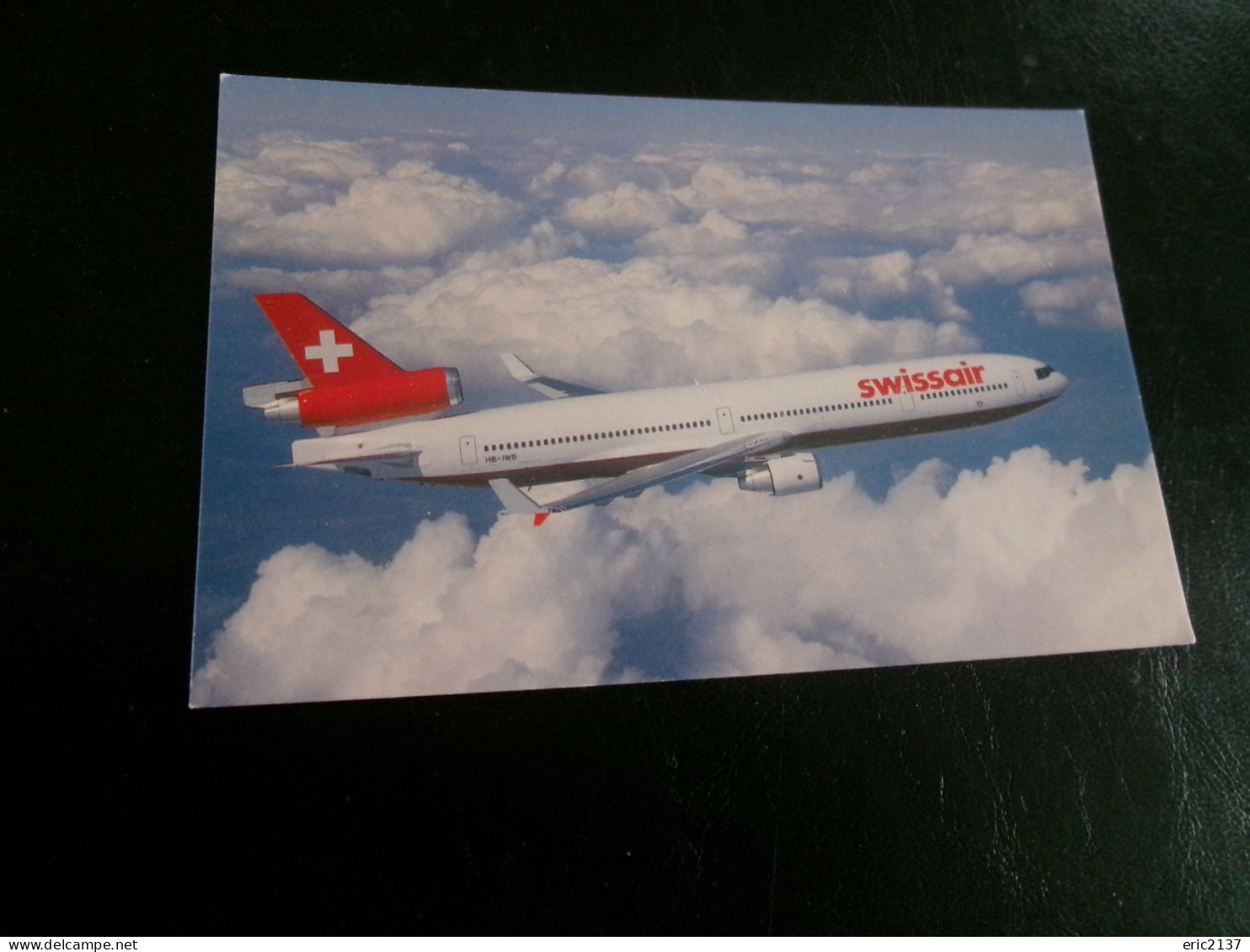 BELLE CARTE "MCDONNELL DOUGLAS MD-11  COMPAGNIE SWISSAIR" . - 1946-....: Ere Moderne