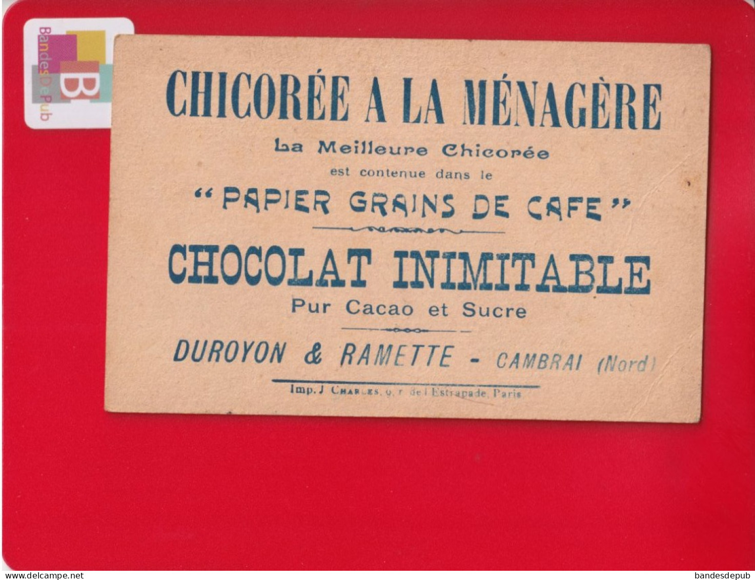 Chicorée Duroyon Ramette Chromo Charles  AN 2000 Anticipation Avenir PECHE Pleine Mer AEROSTAT Ballon Dirigeable - Andere & Zonder Classificatie