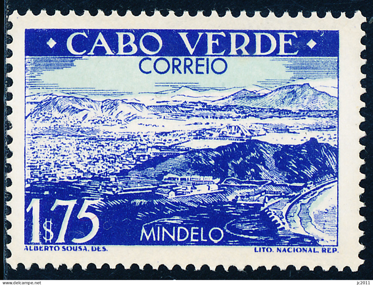 Cabo Verde - 1948 - Views / Mindelo - MNG - Isola Di Capo Verde