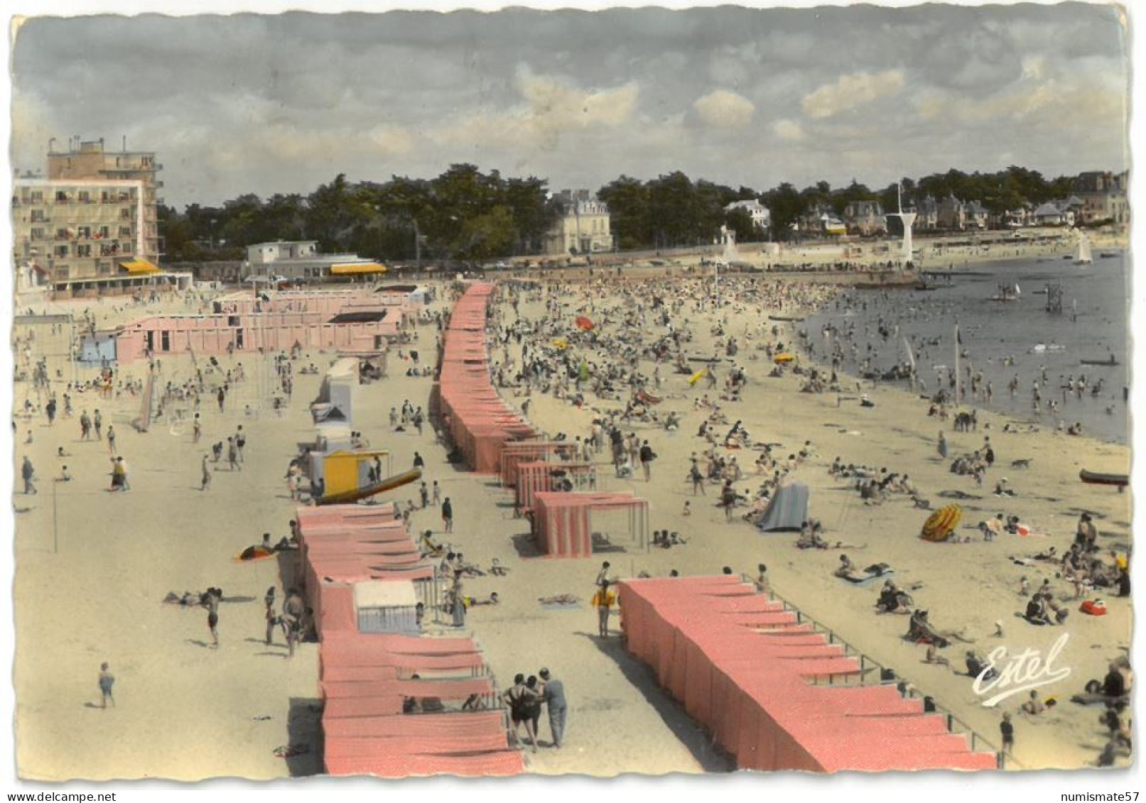 CPSM LE POULIGUEN - La Plage - Ed. De Luxe ESTEL N°333722 - Année 1962 - Le Pouliguen