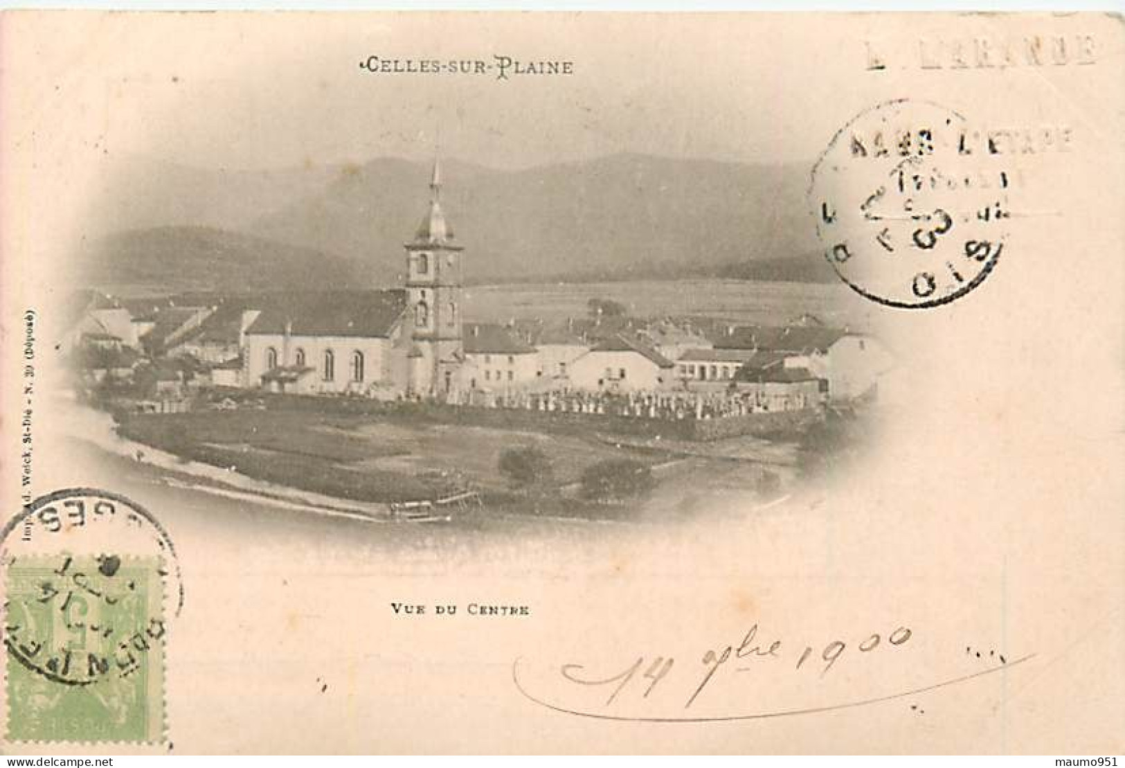 88 CELLES SUR PLAINE - VUE DU CENTRE - Raon L'Etape