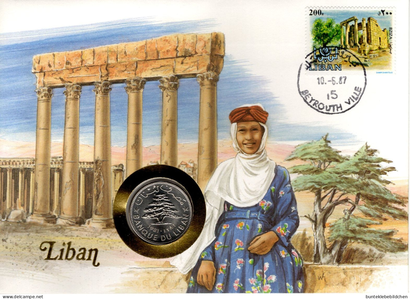 Numisbrief - Libanon - Lebanon