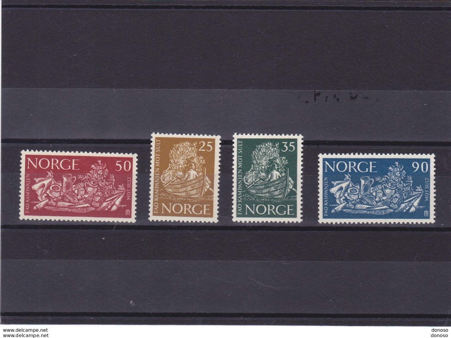 NORVEGE 1963 Campagne Mondiale Contre La Faim  Yvert 452-455 NEUF** MNH Cote : 5 Euros - Nuevos