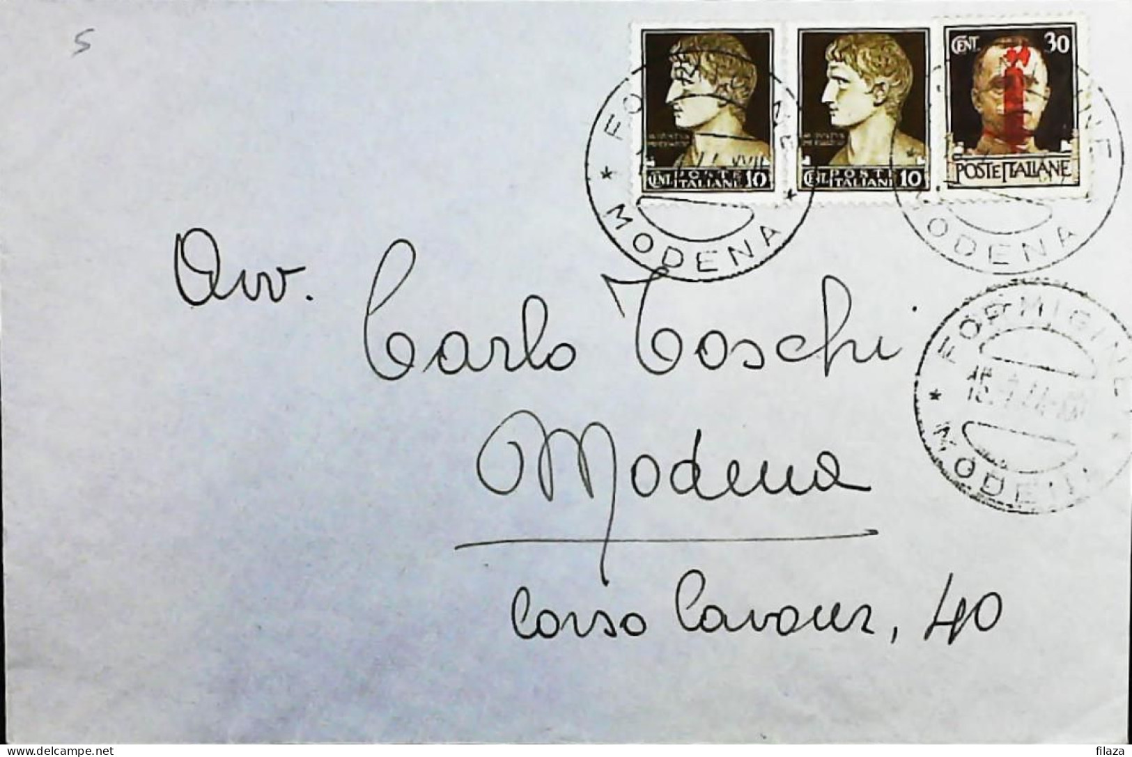 RSI 1943 - 1945 Lettera / Cartolina Da Formigine (Modena) - S7485 - Marcophilia
