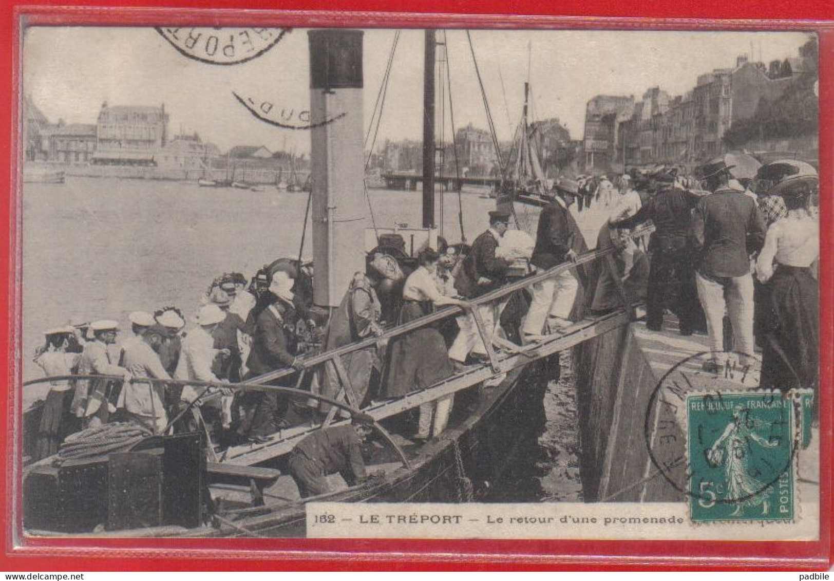 Carte Postale 76. Le Tréport  Retour D'une Promenade Très Beau Plan - Le Treport