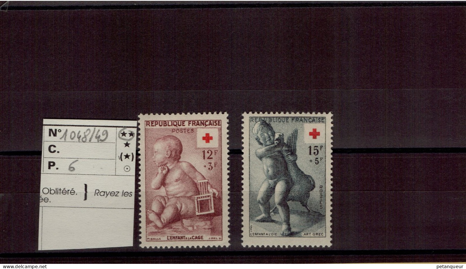 N° CROIX ROUGE N° 1048 1049 - Unused Stamps