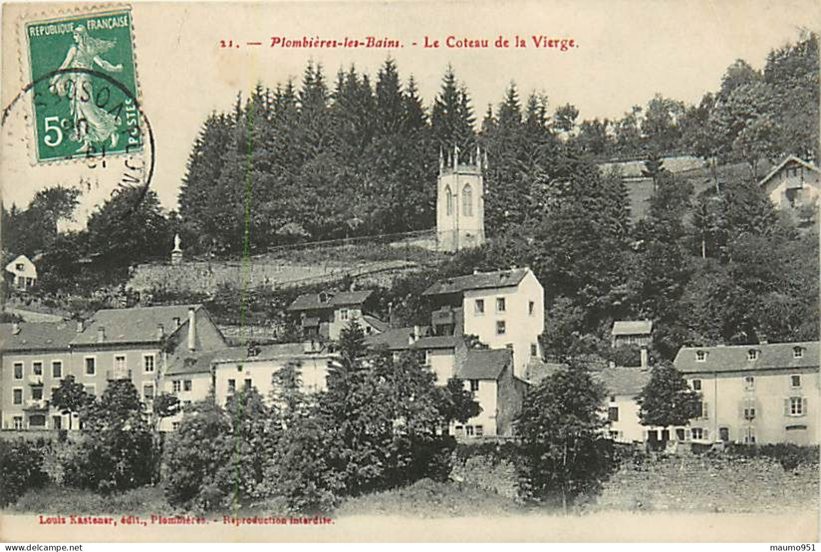 88 PLOMBIERES LES BAINS - LE COTEAU DE LA VIERGE - Plombieres Les Bains