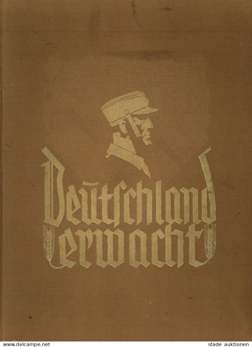 Sammelbild-Album  Deutschland Erwacht Hrsg. Vom Cigaretten-Bilderdienst Hamburg 1933 Komplett 133 S. II (fleckig) - Other & Unclassified