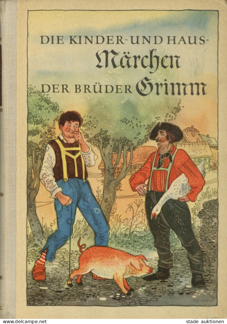 Kinderbuch Die Kinder- Und Hausmärchen Der Gebrüder Grimm Band IV Mit Farbigen Illustrationen Von Fischer, Karl 1956, Ki - Giochi, Giocattoli