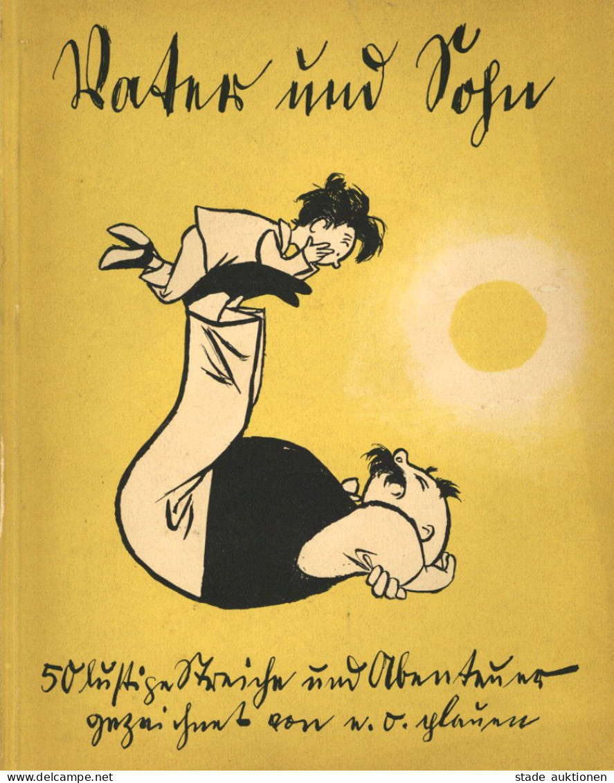 Comics (Buch) Vater Und Sohn 50 Lustige Streiche Und Abenteuer 1935, Verlag Ullstein Berlin, Nur Titelseite In Sütterlin - Games & Toys