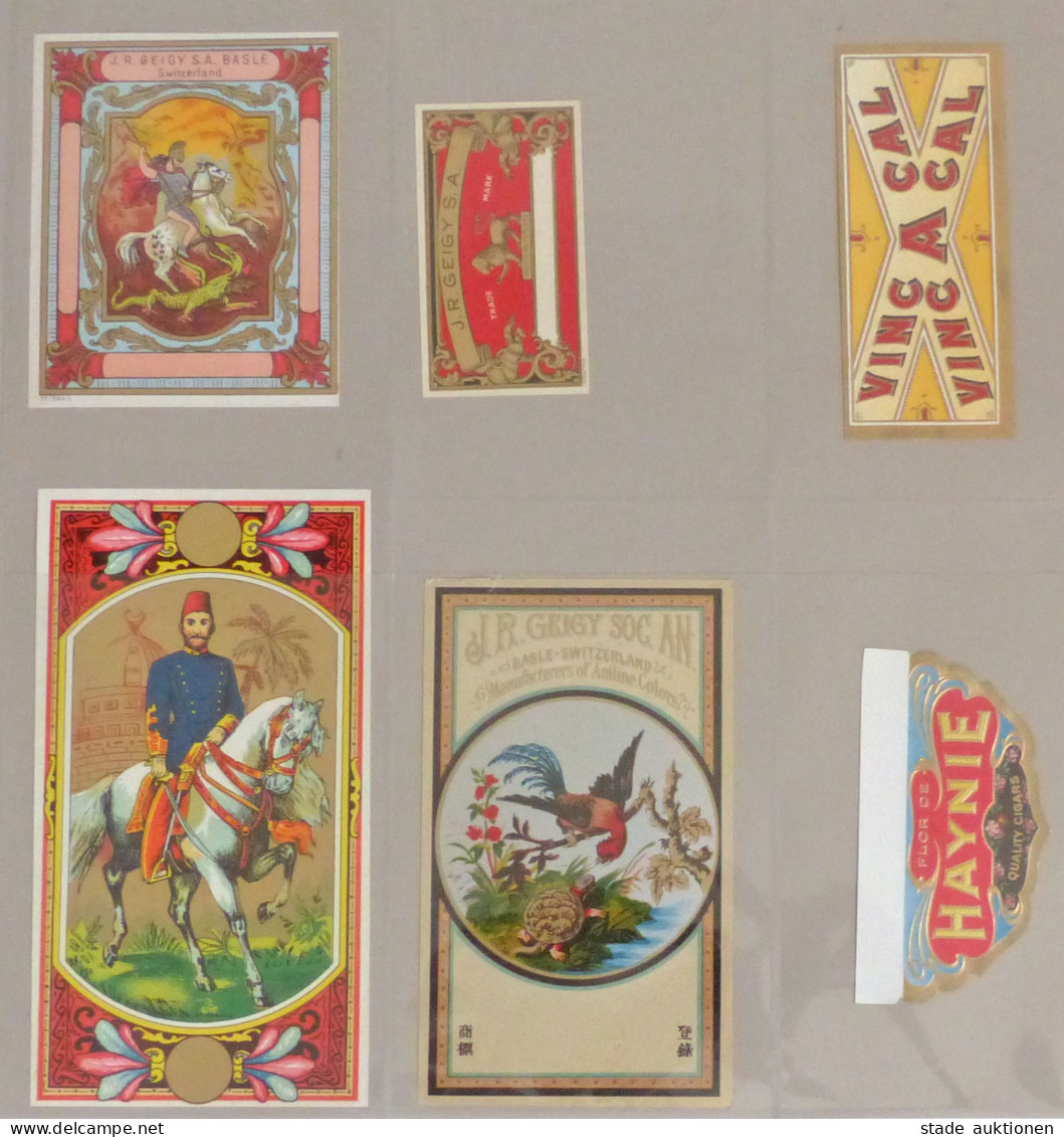 Werbung 55 Reklame-Bilder Chromolithos Um 1900, In 8 Folien Eingesteckt I-II Publicite - Pubblicitari