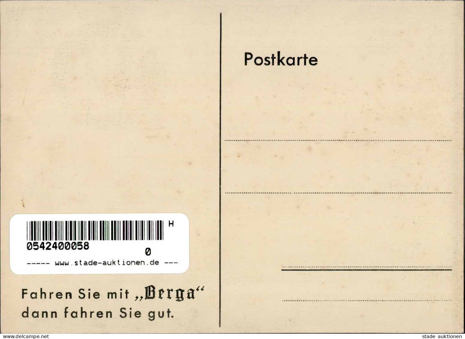 Werbung Berga Akkumulator Sign. Hofmann I-II Publicite - Werbepostkarten