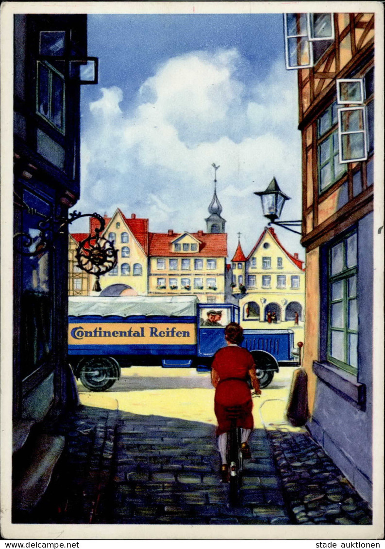 Werbung Continental Reifen I-II Publicite - Werbepostkarten