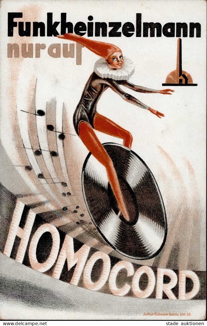 Werbung Funkheinzelmann Nur Auf Homocord I-II Publicite - Advertising