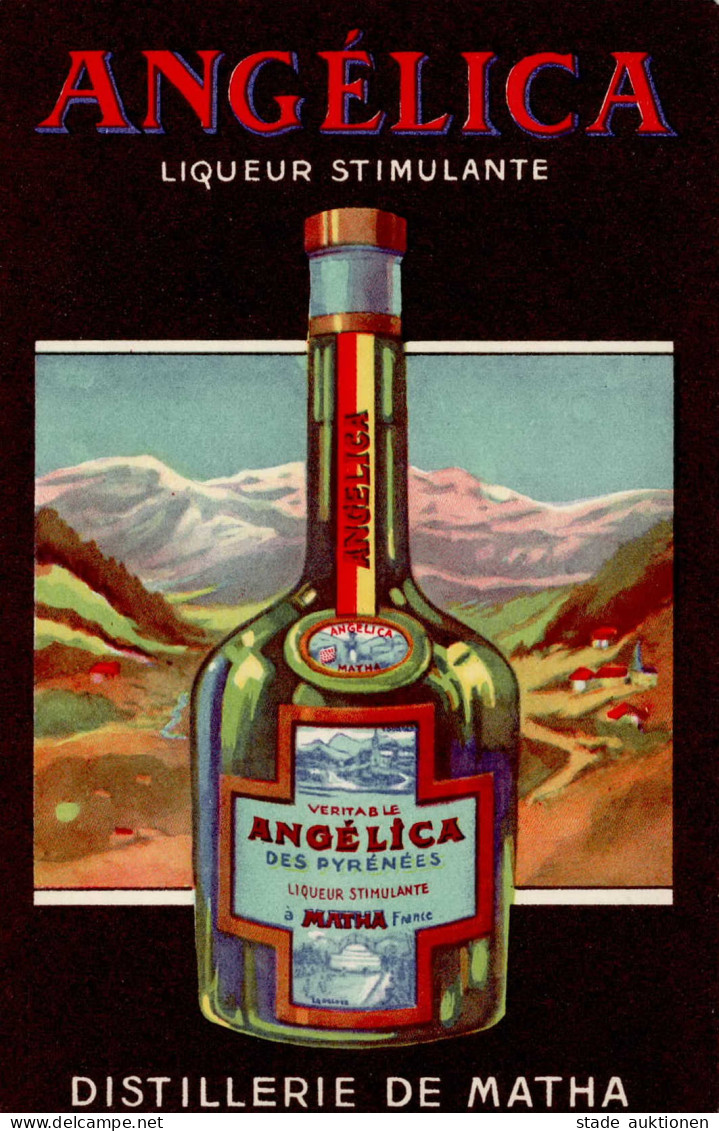 Werbung Liquer Angelica I-II Publicite - Publicidad
