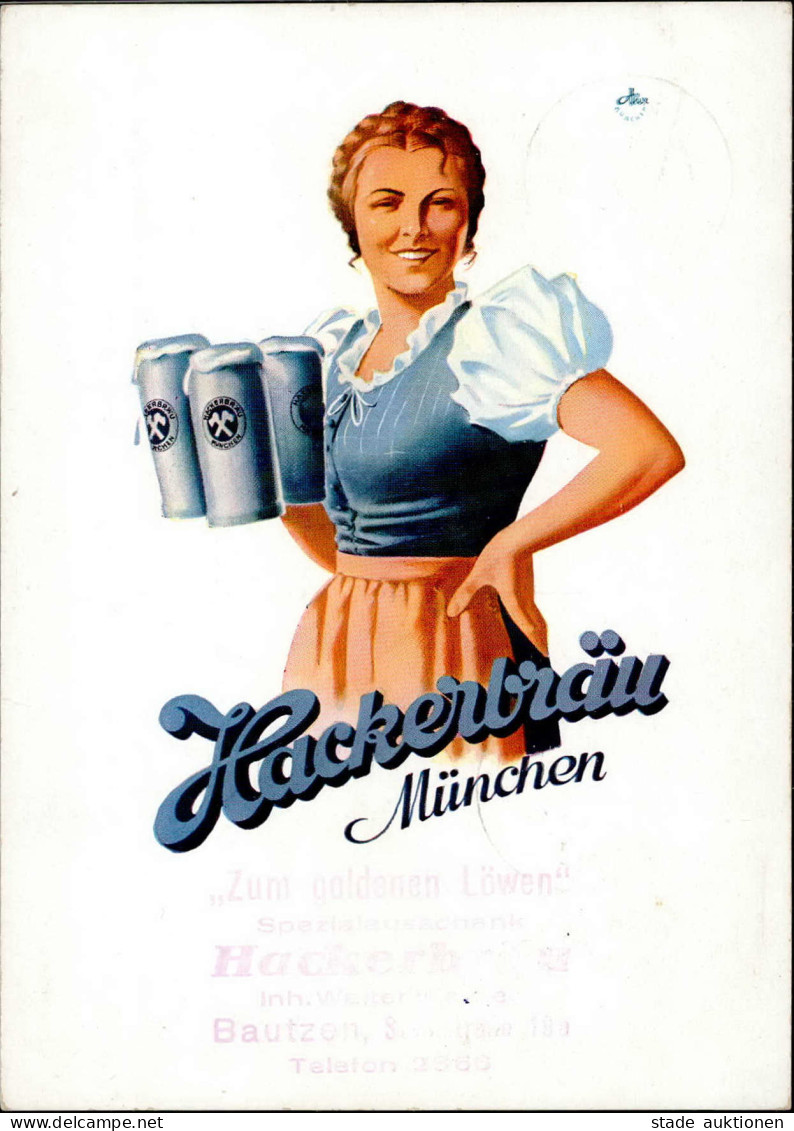 Werbung München Bier Hackerbräu I-II Publicite Bière - Advertising
