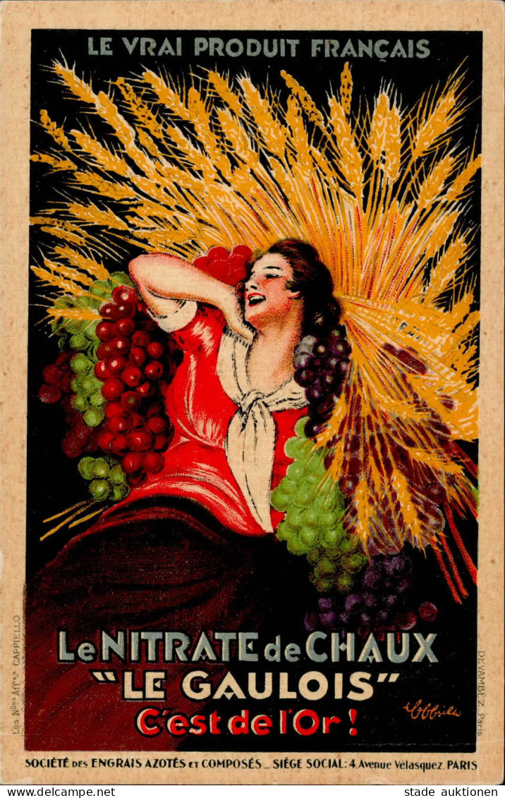 Werbung Paris Le Nitrate De Chaux Le Gaulois I-II Publicite - Publicidad