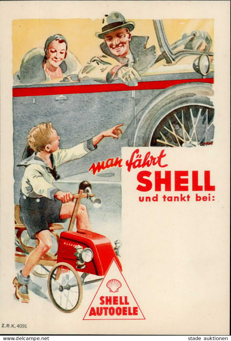 Werbung Shell Auto-Oele I-II Publicite - Advertising