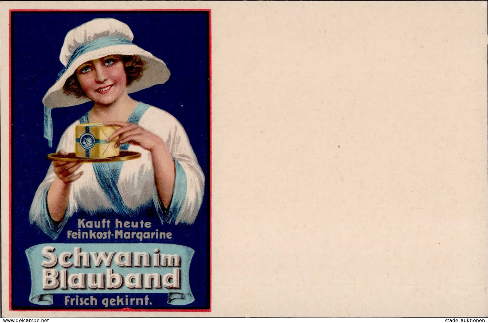 Werbung Schwan Im Blauband Feinkost-Magarine I-II Publicite - Werbepostkarten