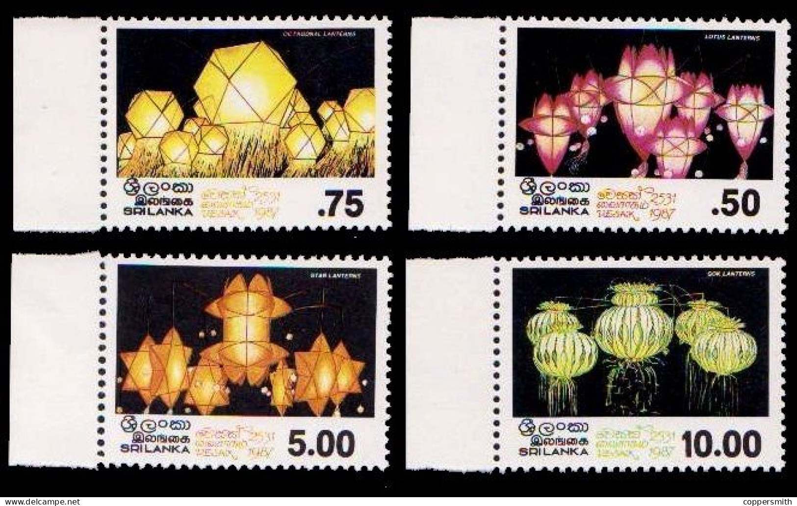 (0232) Sri Lanka  1987 / Culture / Vesak   ** / Mnh Michel 784-787 - Sri Lanka (Ceylon) (1948-...)