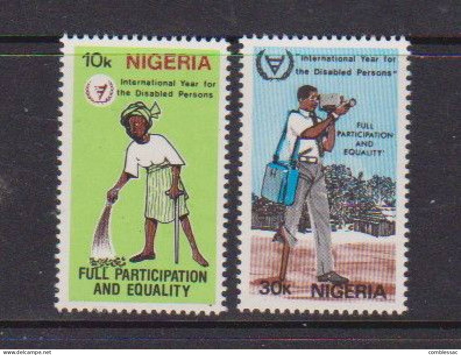 NIGERIA    1981    International  Year  Of  Disabled    Set  Of  2    MNH - Nigeria (1961-...)