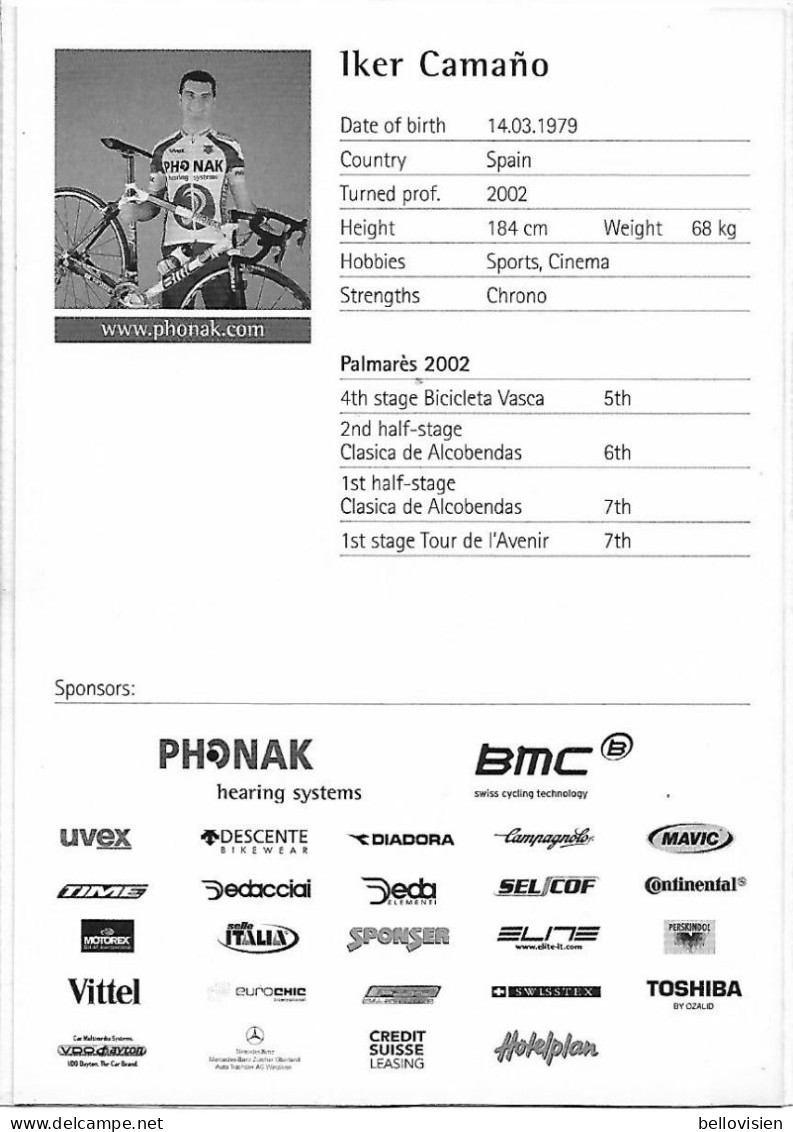 EQUIPE PHONAK - Iker Camano - Radsport