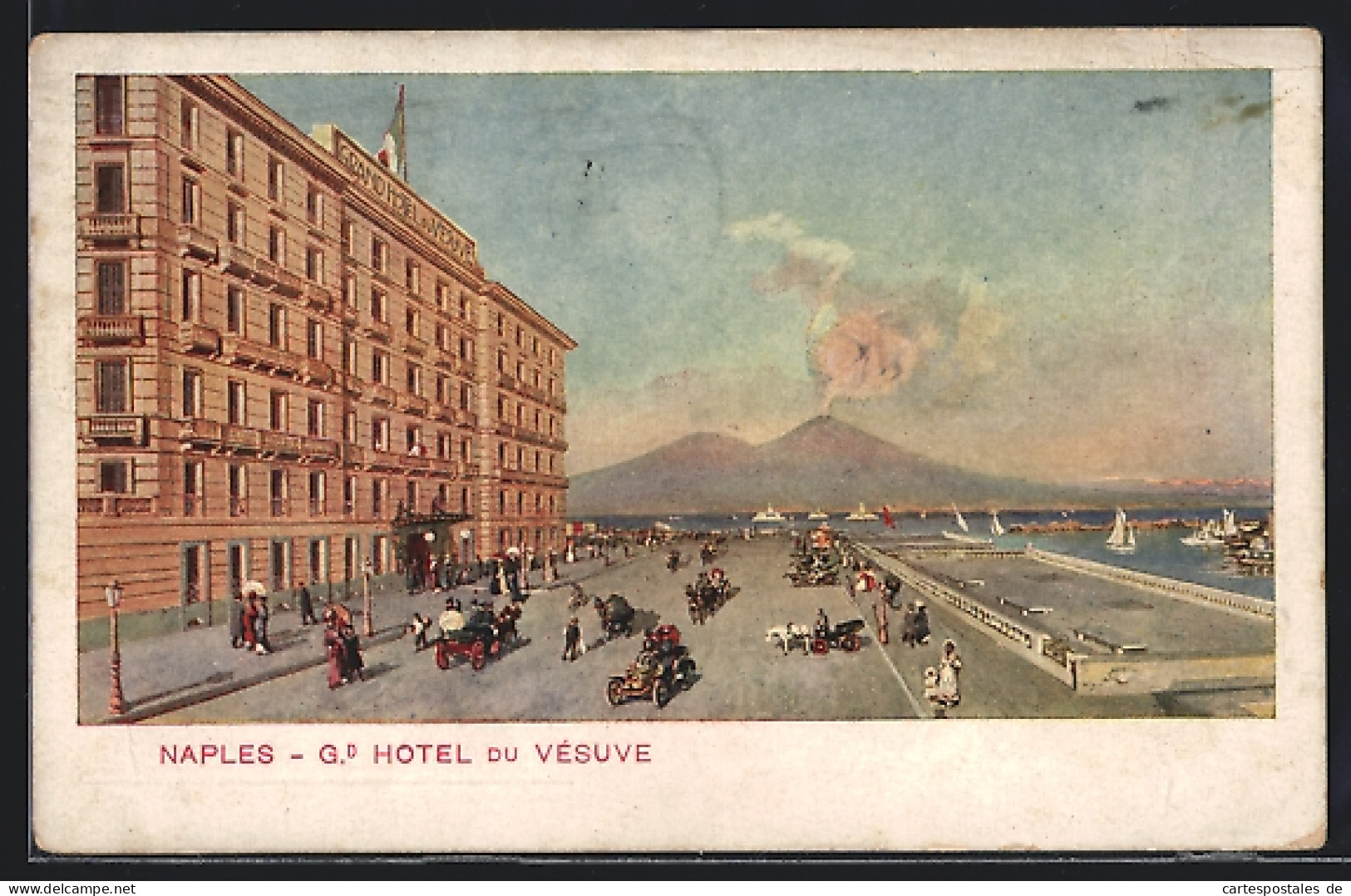 Artista-Cartolina Naples, Gd. Hotel Du Vésuve  - Other & Unclassified