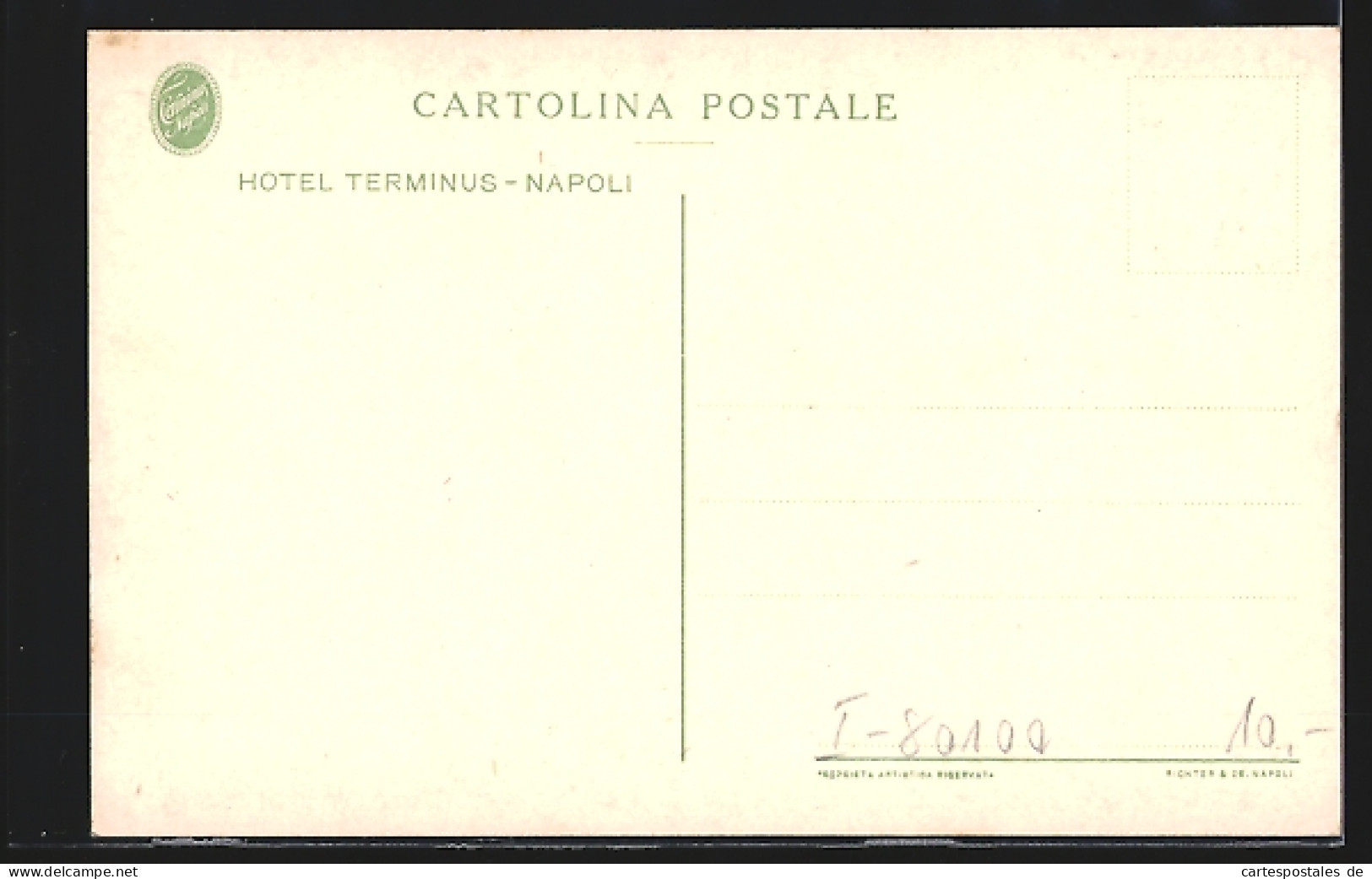 Artista-Cartolina Napoli, Hotel Terminus  - Napoli (Naples)