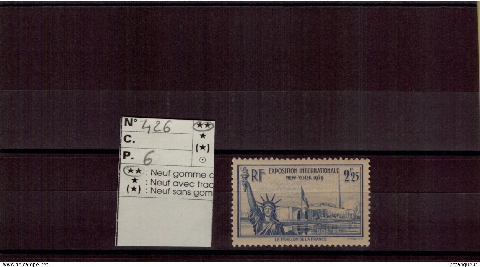 N° 426 - Unused Stamps