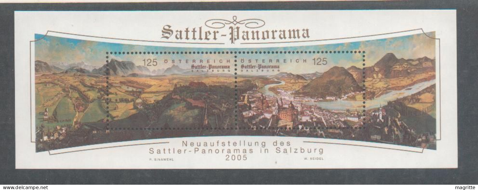 Autriche 2009 Bloc Sattler Panorama Salzburg Neuf ** Austria 2009 S/S Sattler Panorama - Blokken & Velletjes