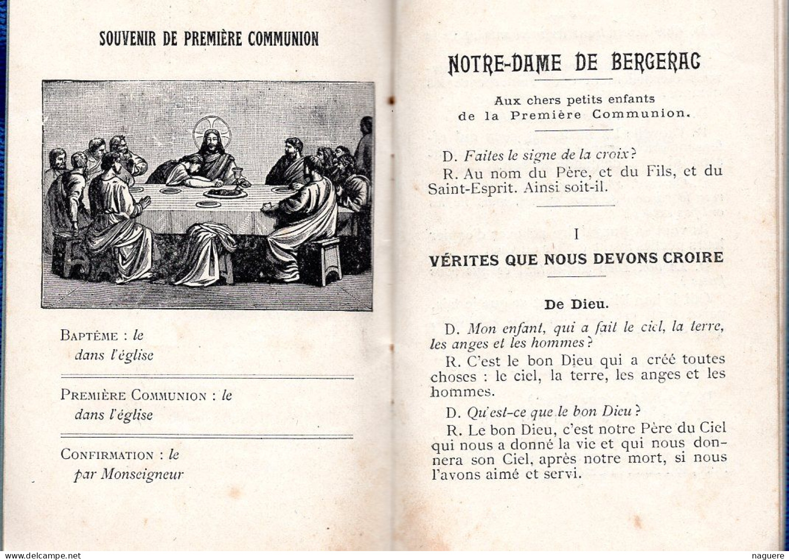 PRECIS PAROISSIAL D INSTRUCTION RELIGIEUSE POUR LES PETITS ENFANTS - PAROISSE NOTRE DAME DE BERGERAC - Religion