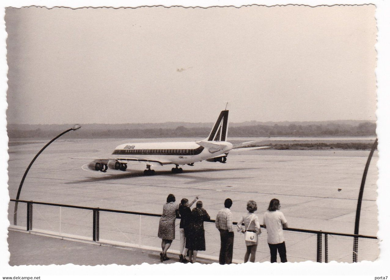 AEREO - AICRAFT -  ALITALIA NON IDENTIFICATO - FOTOGRAFIA  ORIGINALE - 1946-....: Ere Moderne