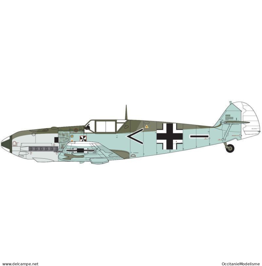 Airfix - MESSERSCHMITT Bf109E E-3 / E-4 Maquette Kit Plastique Réf. A05120B Neuf NBO 1/48 - Airplanes