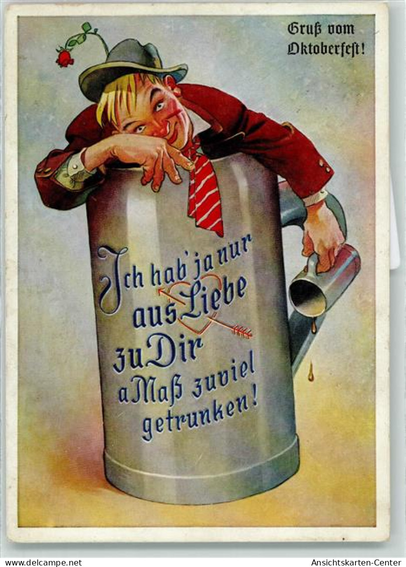 39188005 - Mann Im Bierkrug Liebe Mass Nr 3145 Muenchener Bildkunstverlag August Lengauer - Ausstellungen