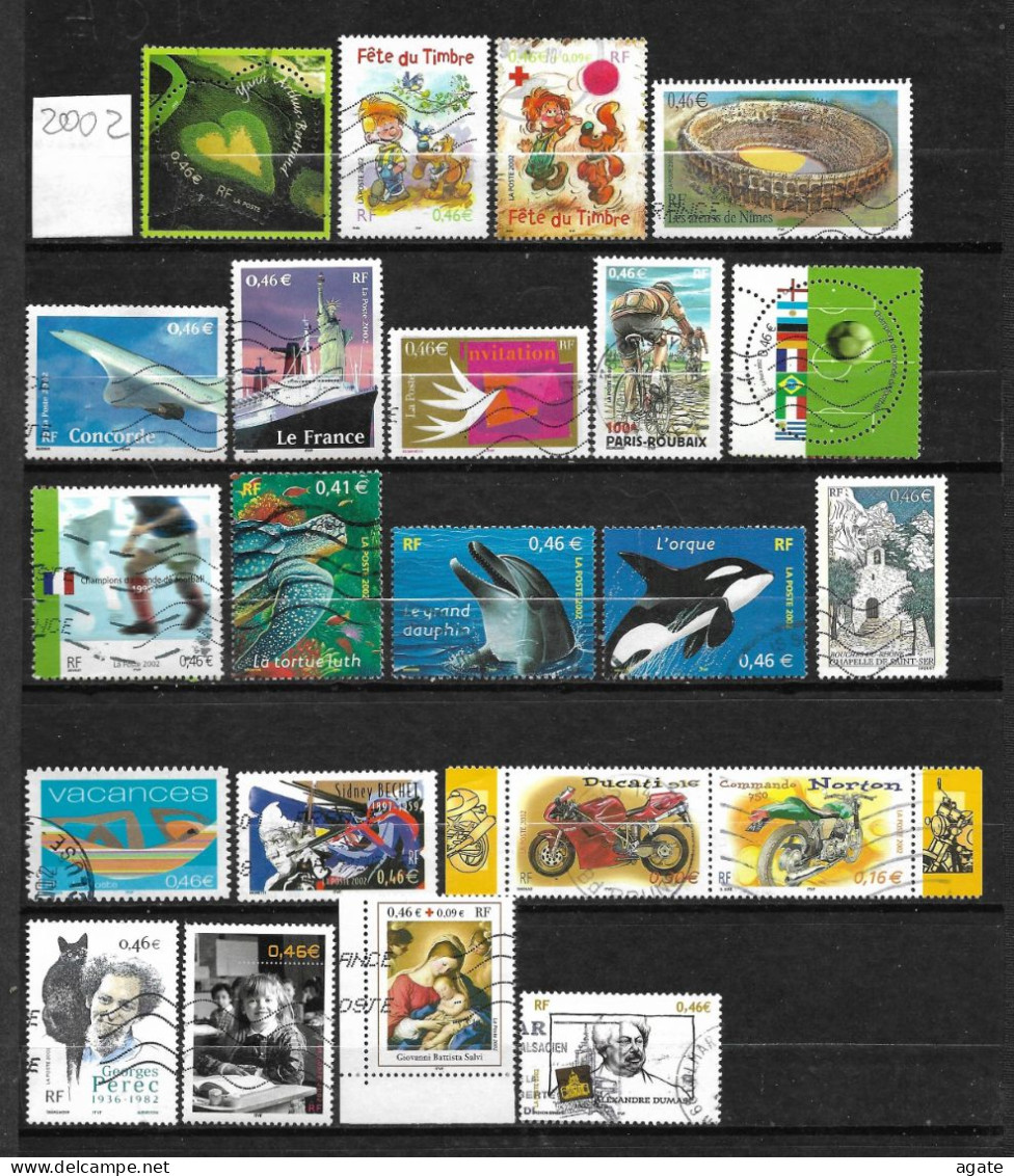 Entre 3459 Et 3536 Lot De 22 Timbres (2002) Oblitéré - Oblitérés