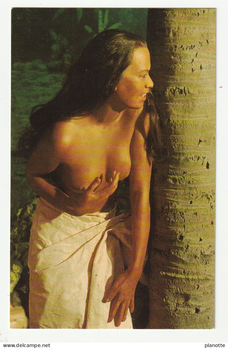 CPSM - PIN-UP - Topless - Pretty Polynesian Girl - Pin-Ups