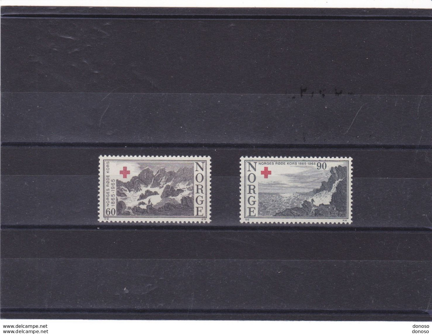 NORVEGE 1965 CROIX ROUGE Paysages Yvert 484-485 NEUF** MNH Cote : 6 Euros - Neufs