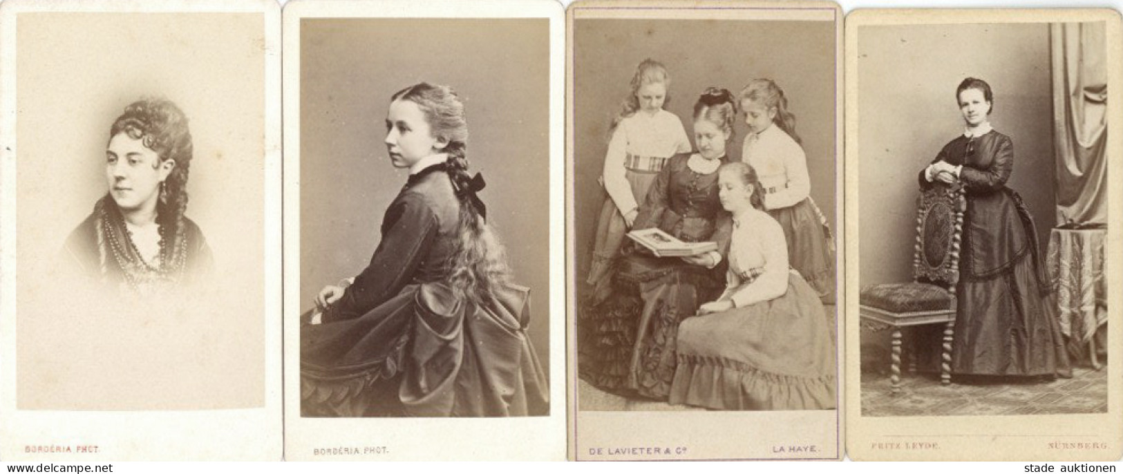 CDV Lot Mit 104 Karten (6x10 Cm) Nur Frauen Von 1880-1899 I-II Femmes - Photographie