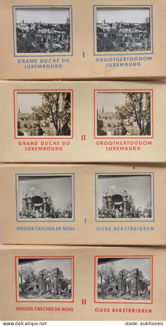 Fotographie Lot Mit 40 Raumbildern Grand Duche Du Luxemburg I+II Und Vieilles Creches De Noel I+II - Photographie