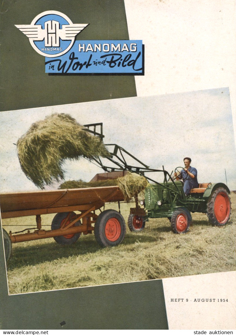 Beruf Broschüre Der Firma HANOMAG 1954, Einsatz Des R 12 Frontladers, 24 S. II - Koehler, Mela