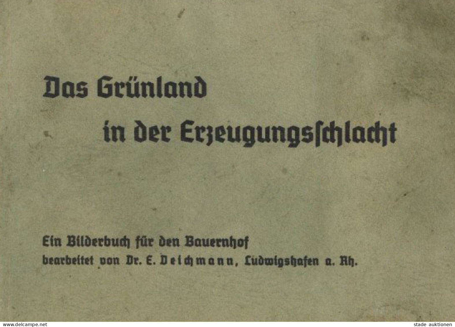 Landwirtschaft Bilderbuch Für Den Bauernhof, Das Grünland In Der Erzeugungsschlacht, 104 S. II Paysans - Other & Unclassified