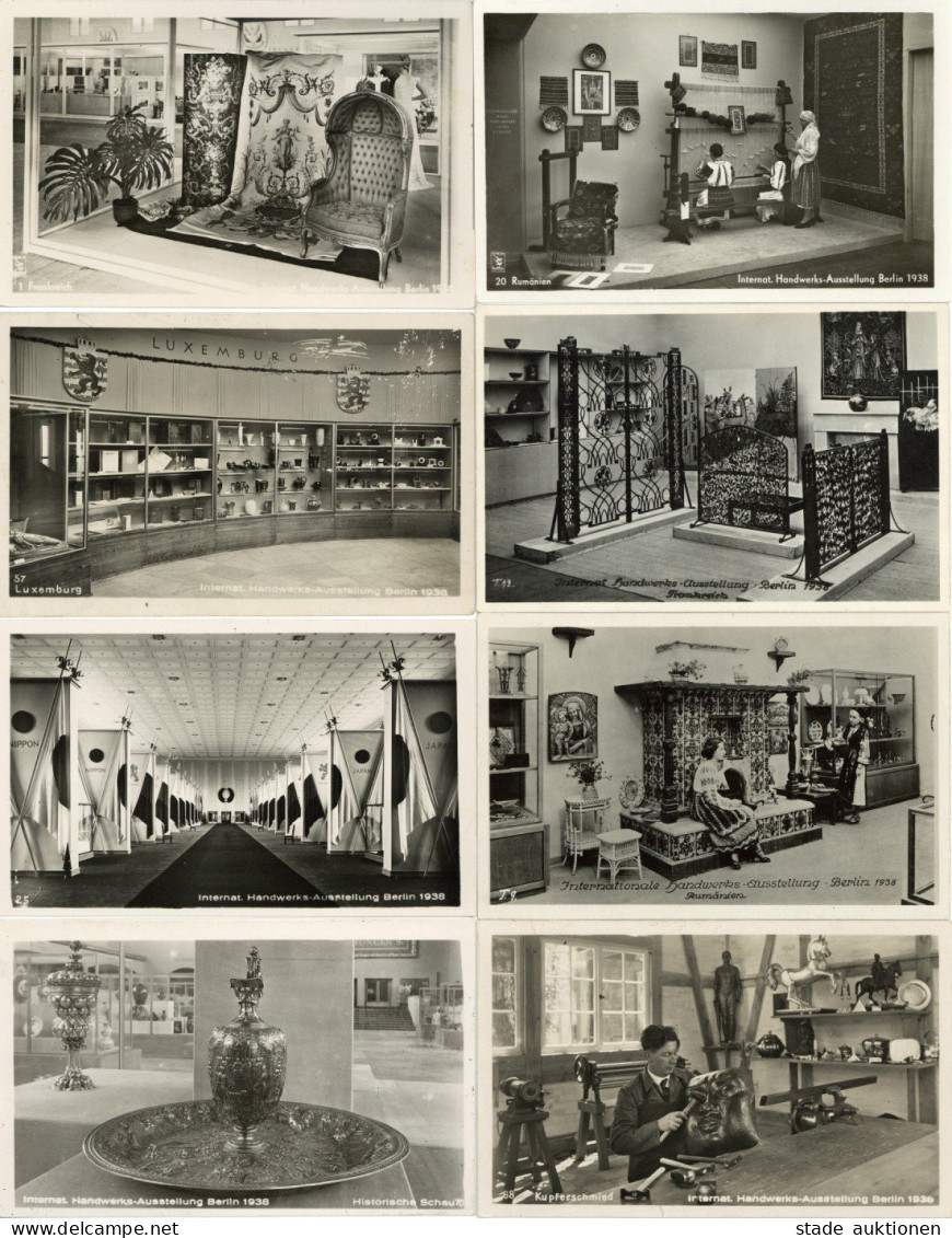 Berlin Internationale Handwerks-Ausstellung 1938 Lot Mit 14 Ansichtskarten I-II Expo - Expositions