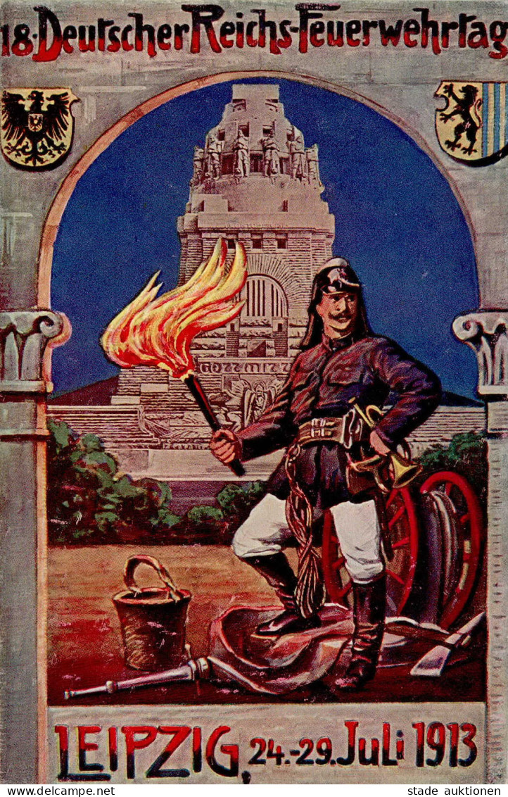 LEIPZIG - 18. DEUTSCHER REICHS-FEUERWEHRTAG 1913 I - Esposizioni